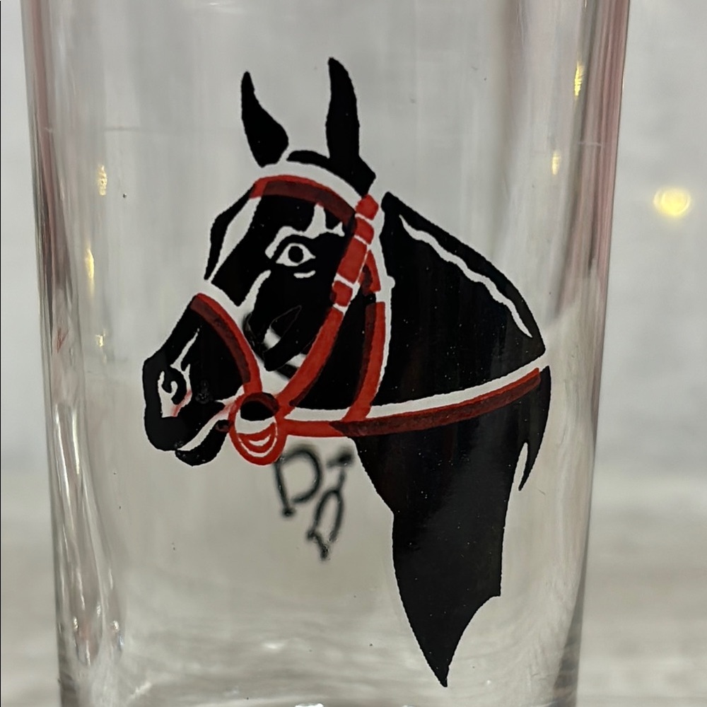 Vintage Horse Design Glasses - Picture 4 of 5